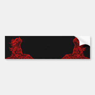 Little red Dragon Bumper Sticker