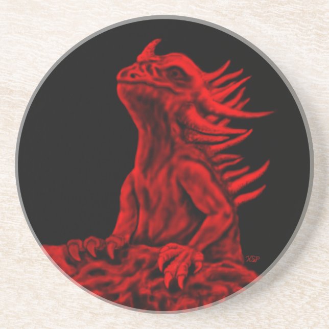 Little red Dragon Coaster (Front)