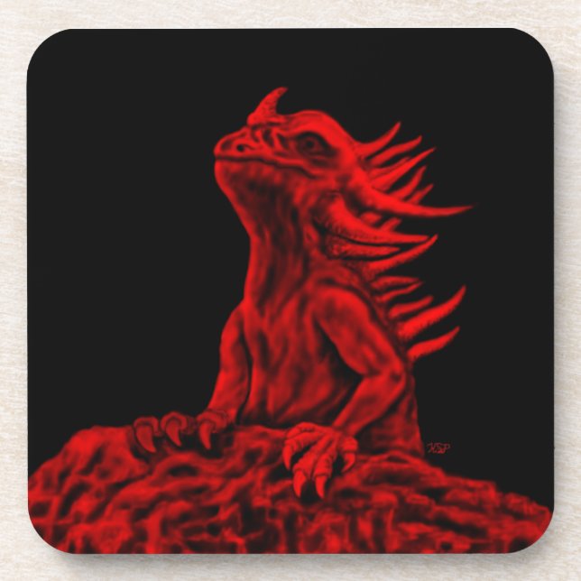 Little red Dragon Coaster (Front)
