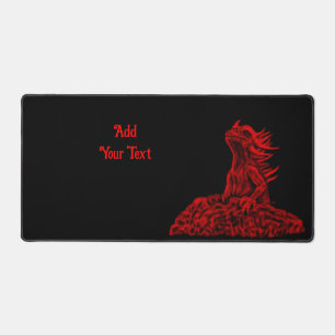 Little red Dragon Desk Mat