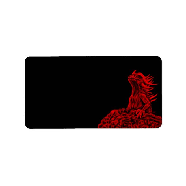Little red Dragon Label (Front)