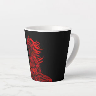 Little red Dragon Latte Mug