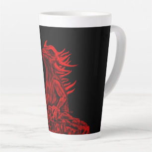 Little red Dragon Latte Mug
