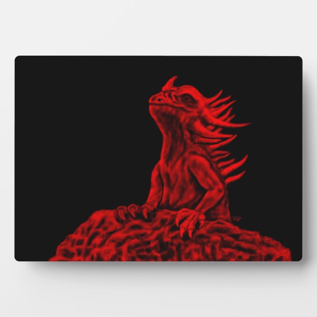 Little red Dragon Plaque (Front)
