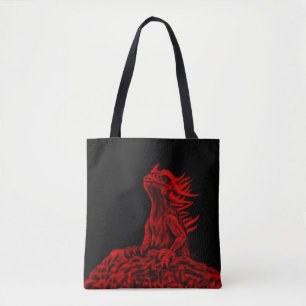 Little red Dragon Tote Bag