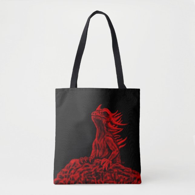 Little red Dragon Tote Bag (Front)