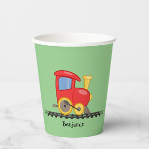 Little Red Engine Design Paper Cup