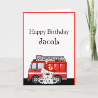 Little Red Fire Truck, Dalmatian Birthday