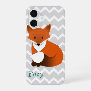Little Red Fox Design iPhone 16 Case