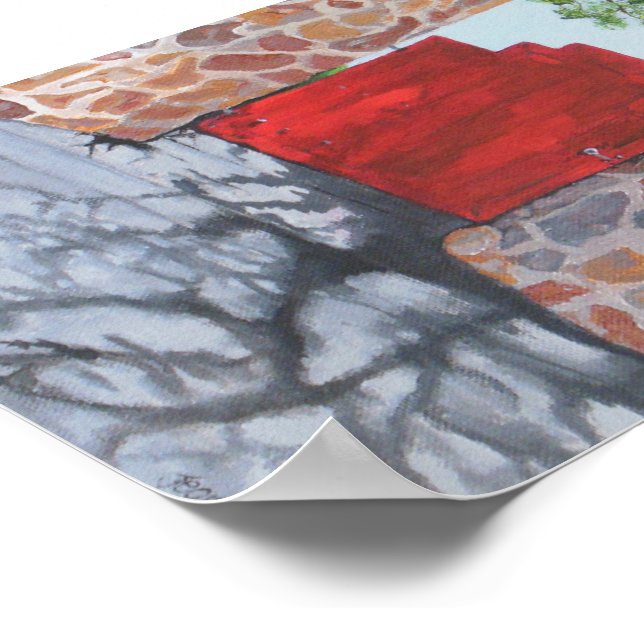 Little Red Gate Poster (Corner)