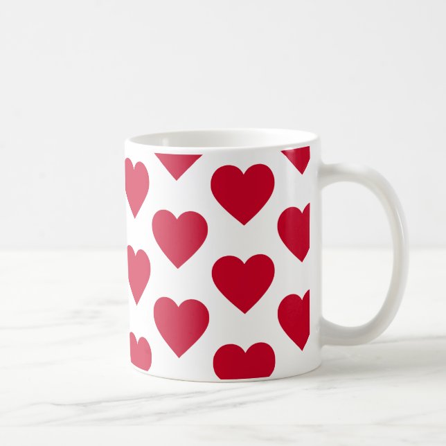 Little Red Hearts Coffee Mug (Right)