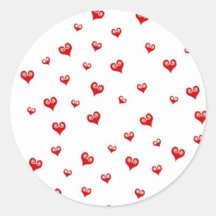 Little Red Hearts Stickers
