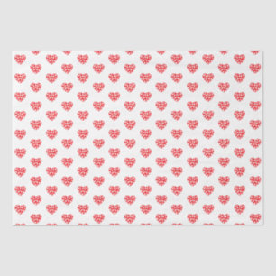 Little Red Hearts Tissue Paper