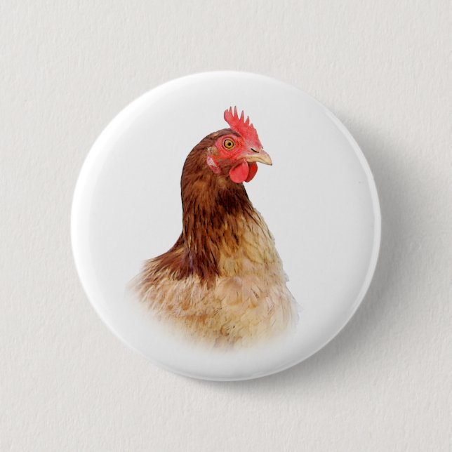Little Red Hen Button (Front)