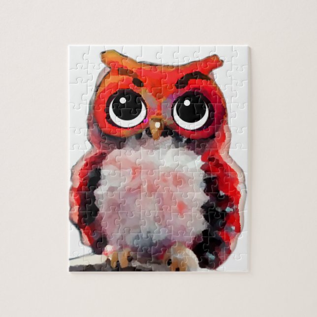 Little Red Owl Jigsaw Puzzle (Vertical)