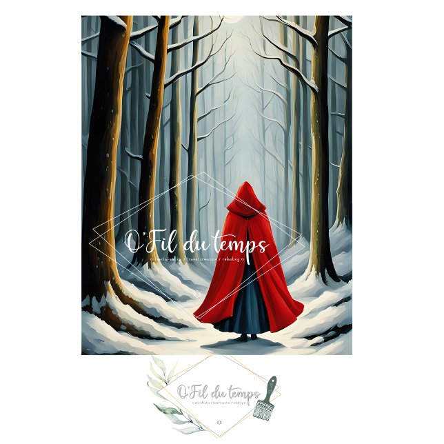 Little red ridding hood Winter Walk Decoupage Tissue Paper (Creator Uploaded)
