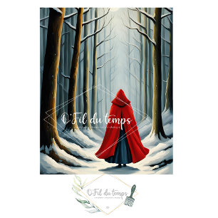 Little red ridding hood Winter Walk Decoupe Tissue Paper