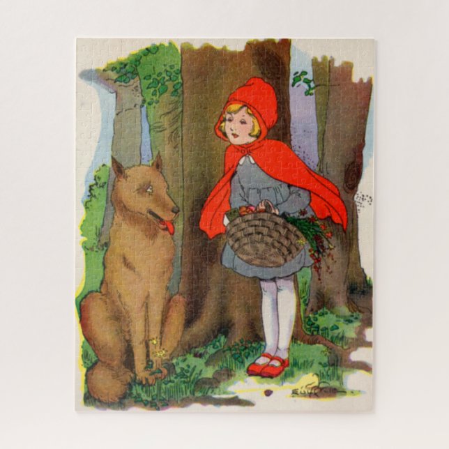 Little Red Riding Hood and the Wolf Jigsaw Puzzle (Vertical)
