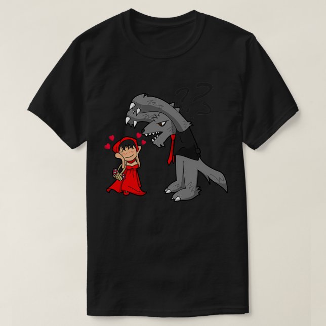 Little Red Riding Hood and the Wolf T-Shirt (Design Front)
