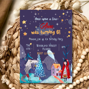 Little red riding hood Birthday Invitation