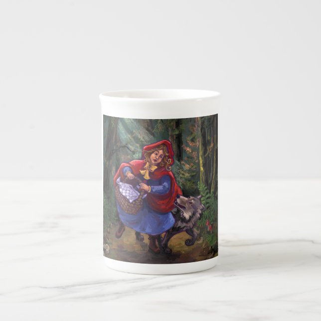 Little Red Riding Hood Bone China Mug (Front)