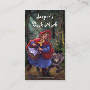 Little Red Riding Hood Book Mark Business Card