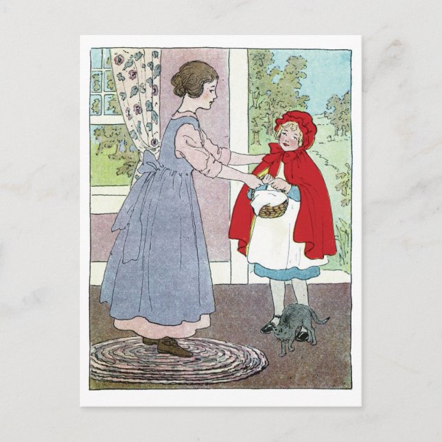 Little Red Riding Hood: Bring This To Grandma Postcard (Front)