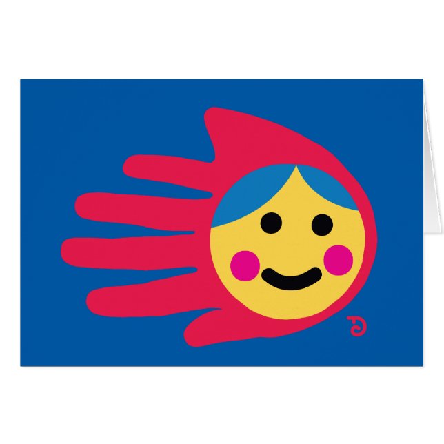 Little Red Riding Hood card (Front Horizontal)