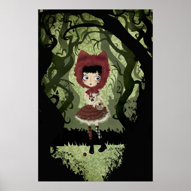 Little Red Riding Hood Card Poster (Front)
