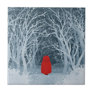Little Red Riding Hood Ceramic Tile