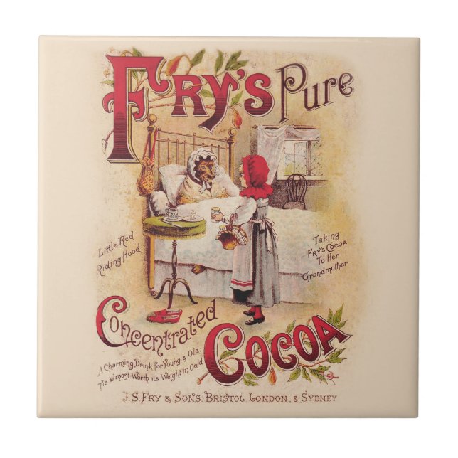 Little Red Riding Hood Cocoa Tile (Front)