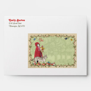 Little Red Riding Hood Envelope for Invitation