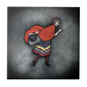 Little Red Riding Hood ~Fairy Tale~Jennie Harbour~ Ceramic Tile