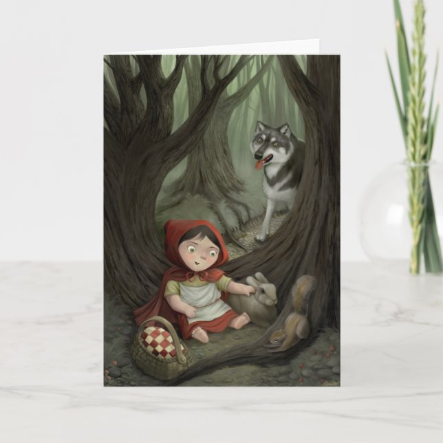 Little Red Riding Hood Greeting Card (Front)