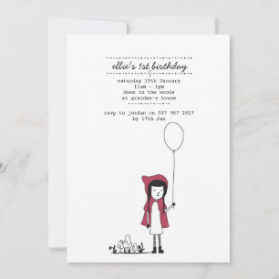 Little Red Riding Hood  Invitation