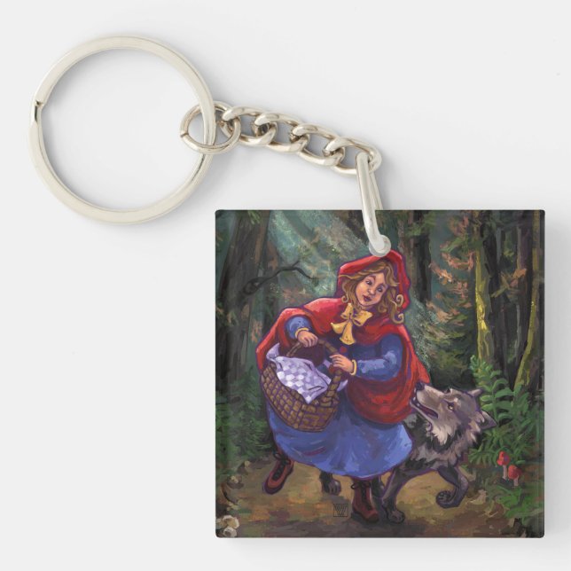 Little Red Riding Hood Key Ring (Front)