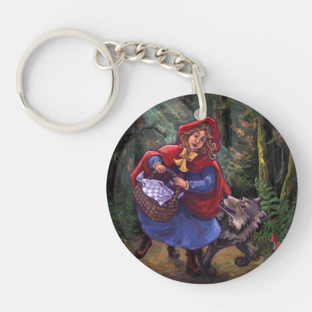 Little Red Riding Hood Key Ring (Front)