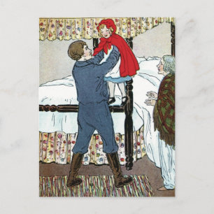 Little Red Riding Hood: Little Red Safe Postcard