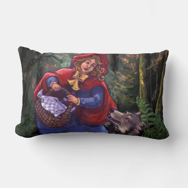 Little Red Riding Hood Lumbar Cushion (Front)