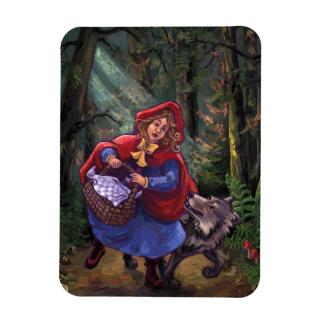 Little Red Riding Hood Magnet (Vertical)