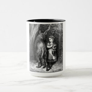Little Red Riding Hood Meets Old Father Wolf Mug