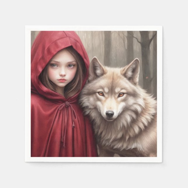 Little Red Riding Hood Napkin (Front)