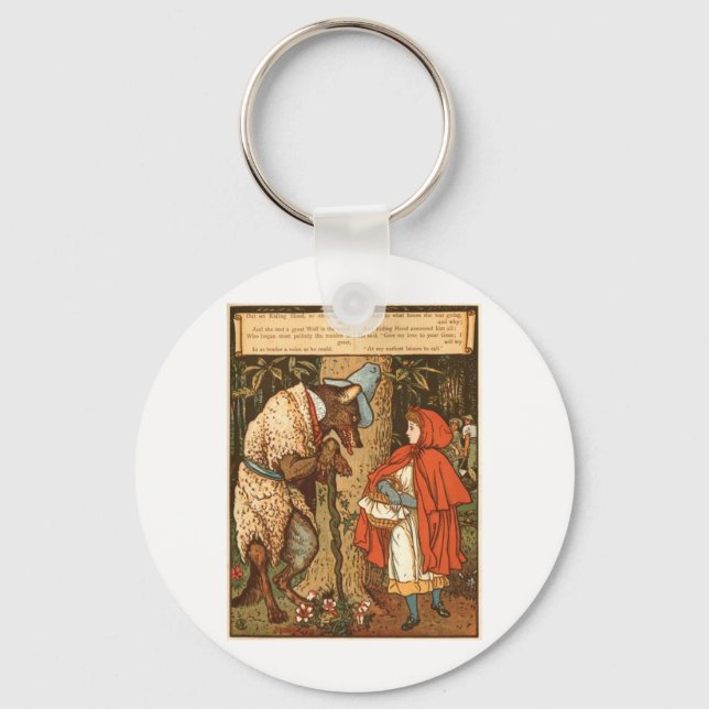 little-red-riding-hood-pictures-9 key ring (Front)