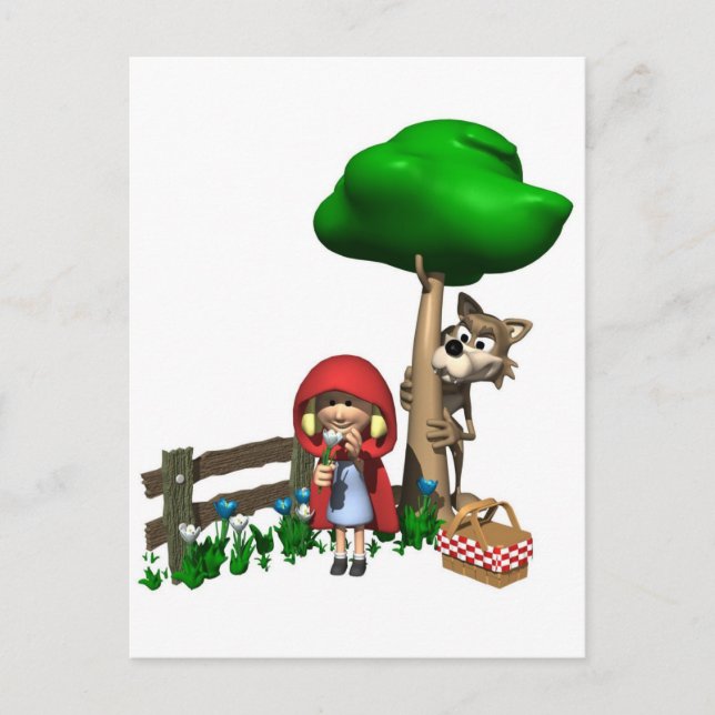 Little Red Riding Hood  Postcard (Front)