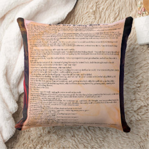 Little Red Riding Hood Read Story   Throw Pillow
