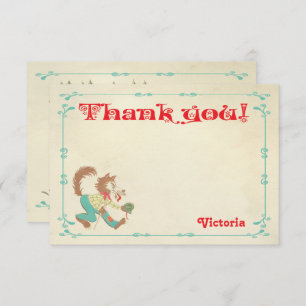 Little Red Riding Hood Thank You Note Invitation