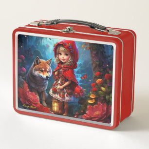 Little Red Riding Hood & The Wolf Metal Lunch Box