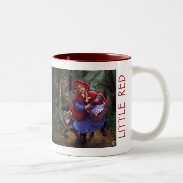 Little Red Riding Hood Two-Tone Coffee Mug (Right)