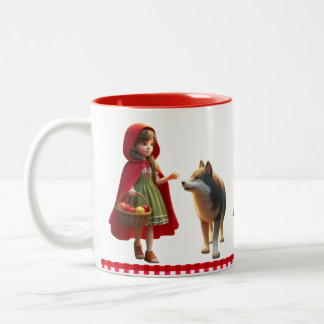 Little Red Riding Hood Two-Tone Coffee Mug