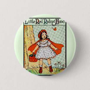 Little Red Riding Hood Vintage Cute 6 Cm Round Badge